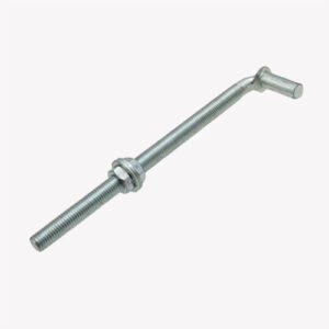 3/4" x 12" J-Bolts or Bolt Hook- 1 CT  ZINC PLATED